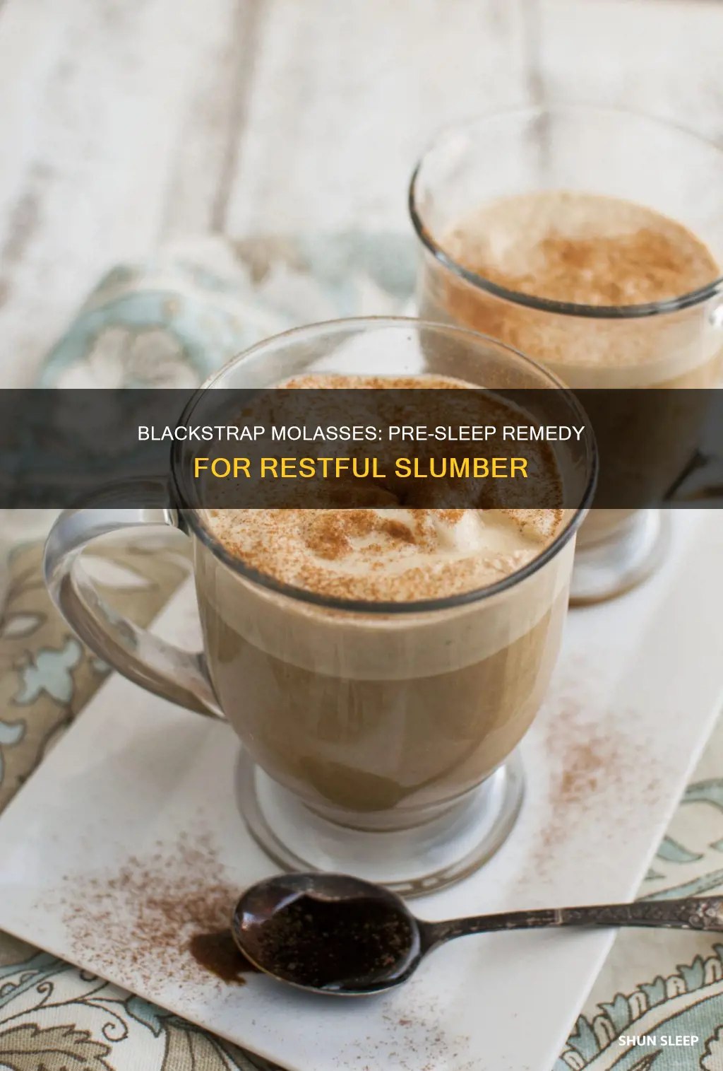 when to take blackstrap molasess for sleep