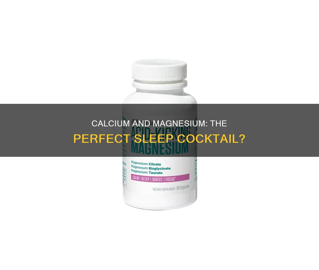 when to take calcium and magnesium for sleep