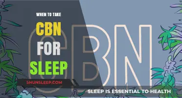 CBN for Sleep: The Best Time to Take It