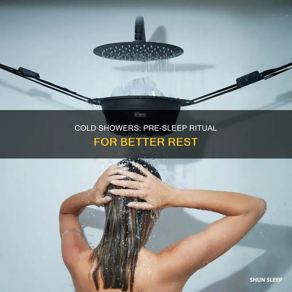 when to take cold shower for sleep
