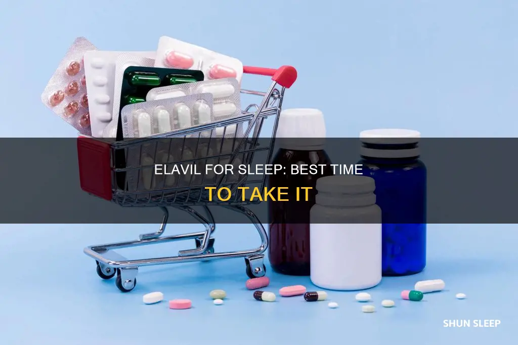 when to take elavil for sleep