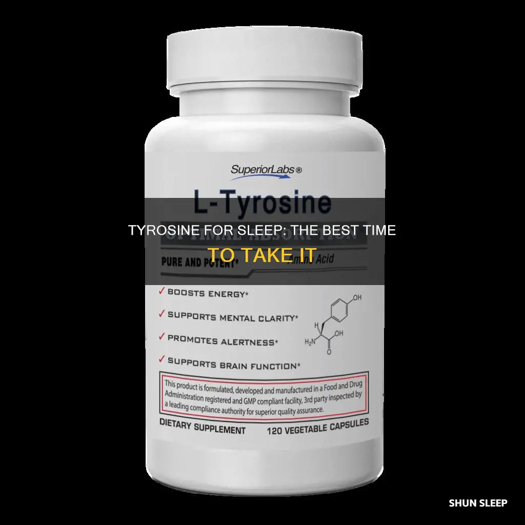 when to take l tyrosine for sleep