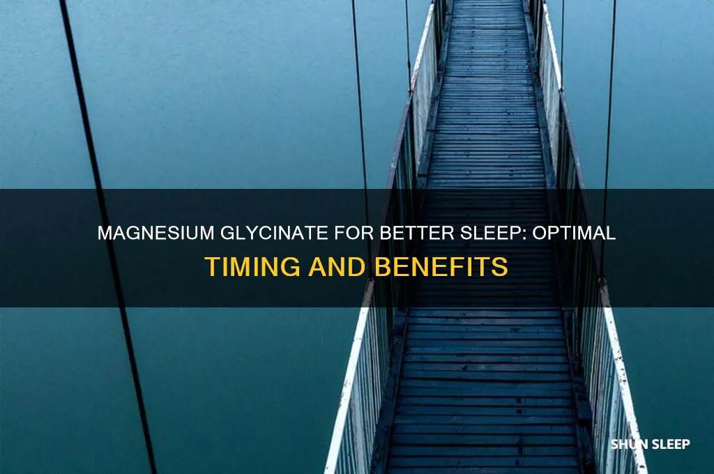 when to take magnesium glycinate to help sleep