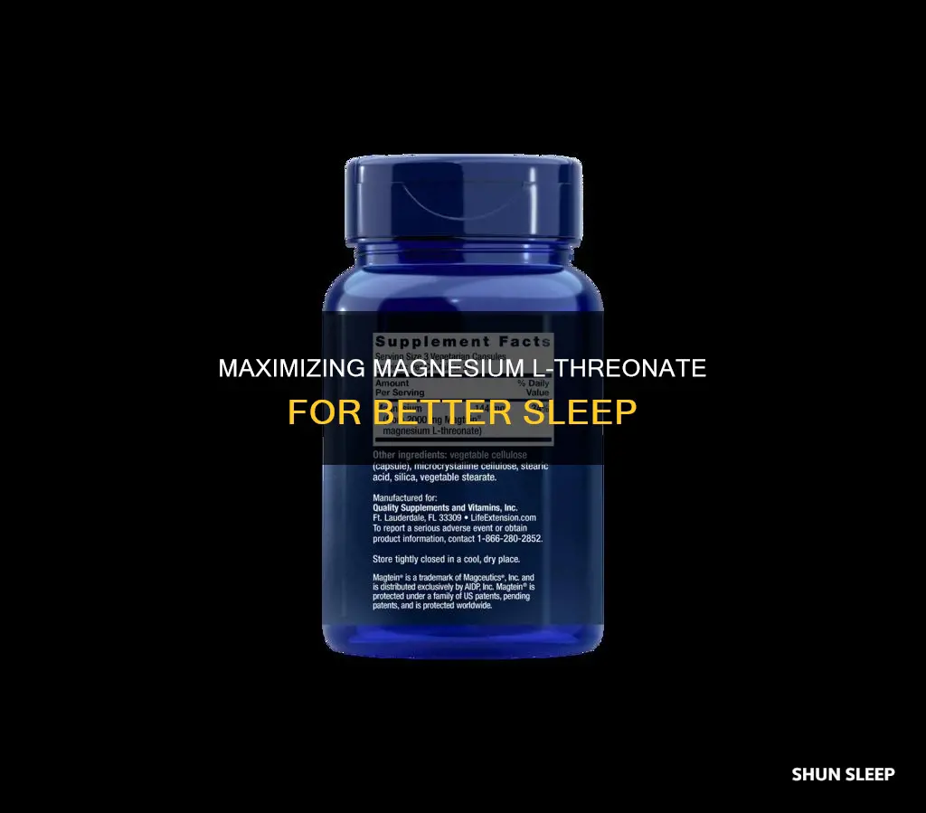 when to take magnesium l-threonate for sleep