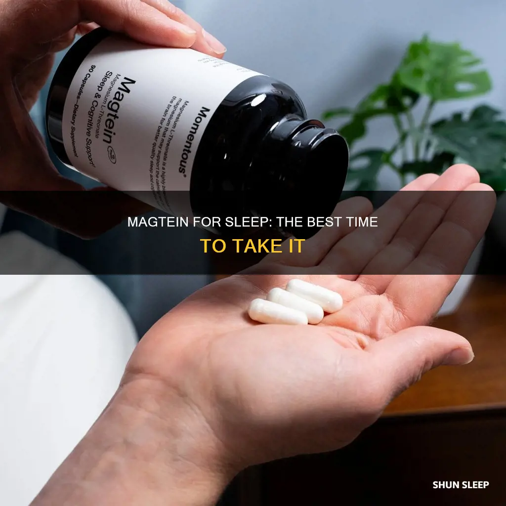 when to take magtein for sleep