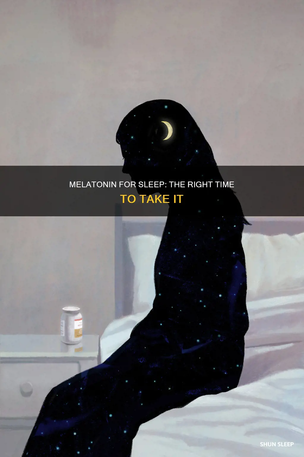 when to take melotinin for sleep