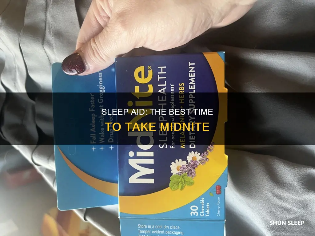 when to take midnite sleep aid