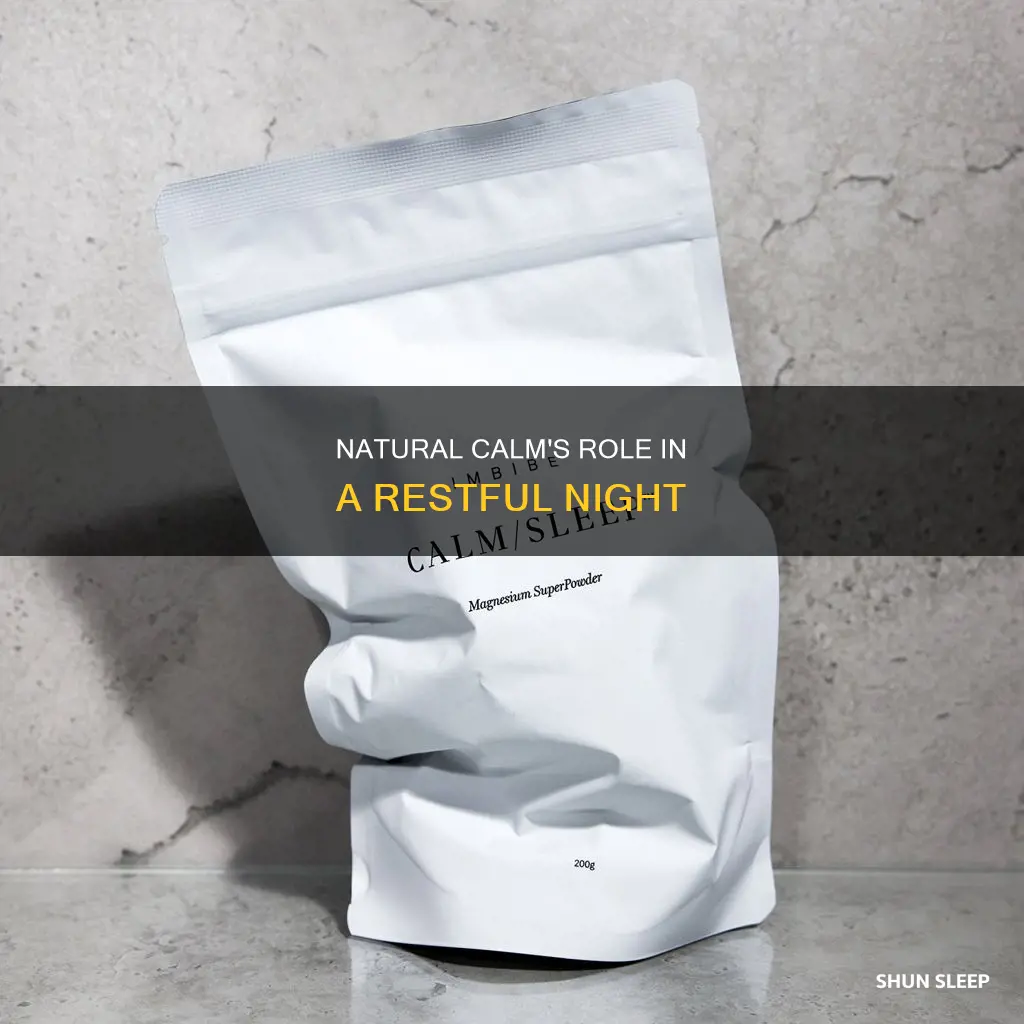 when to take natural calm for sleep