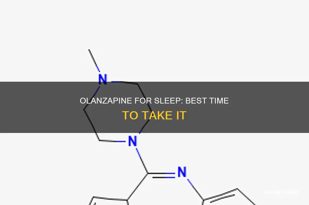 when to take olanzapine for sleep