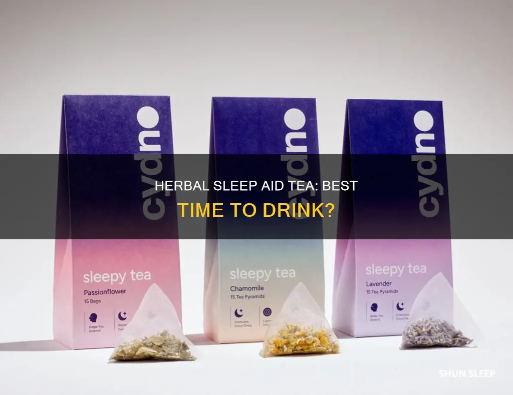 when to take sleep aid tea
