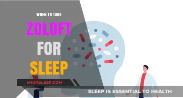 Zoloft for Sleep: Best Time to Take It