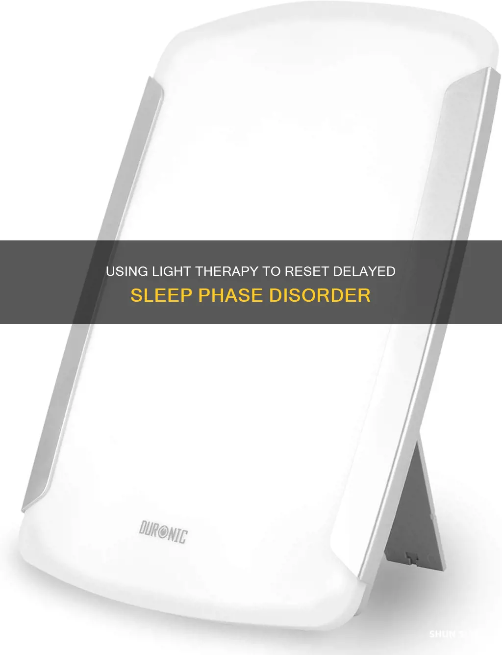 when to use sad light to adjust delayed sleep disorder