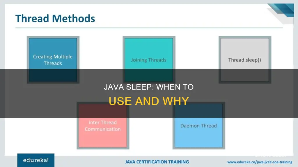 when to use sleep java