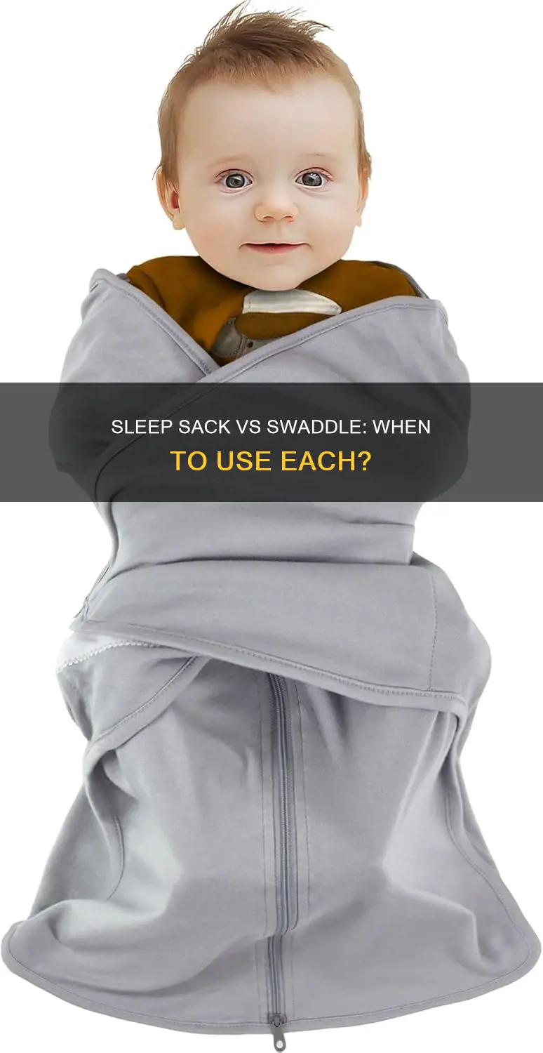 when to use sleep sack vs swaddle