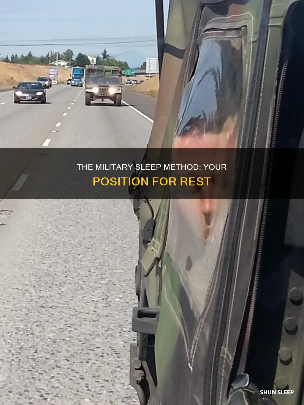 when using the military sleep method how do you lay