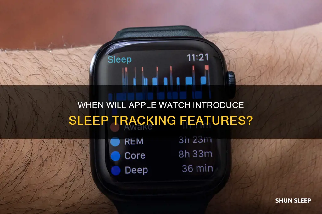 when will apple watch get sleep tracking