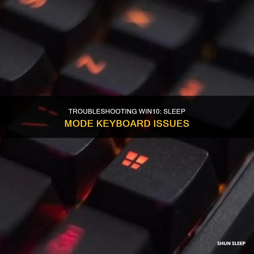 when win10 wakes from sleep keyboard doesn