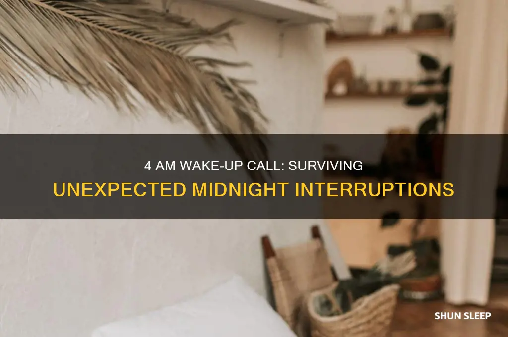 when you get called at 4 am trying to sleep