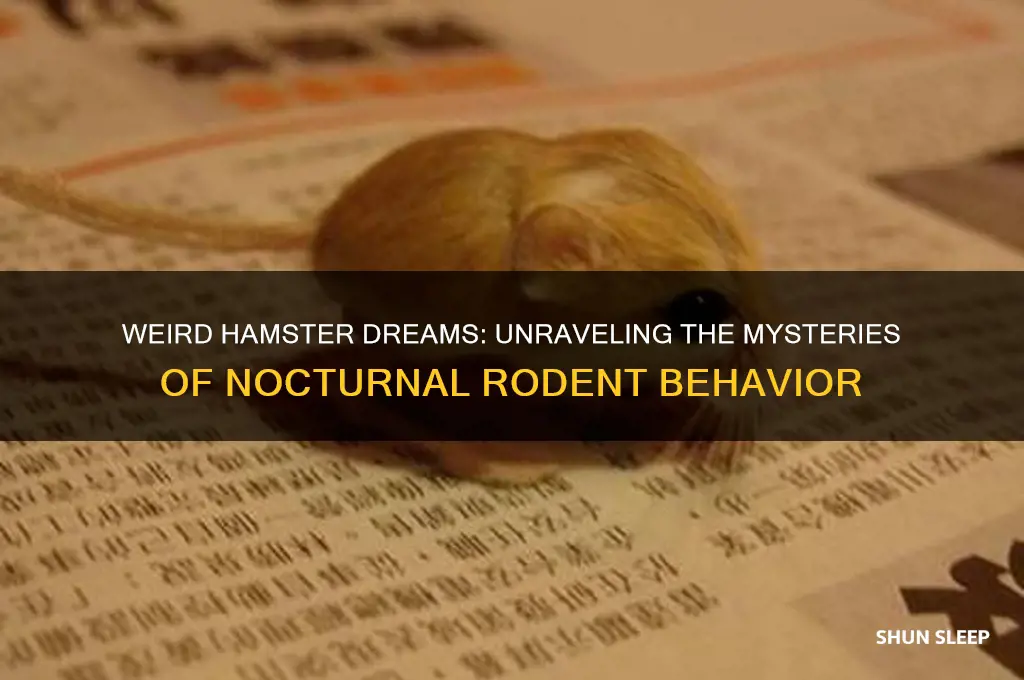 when you sleep it gets weird hamster