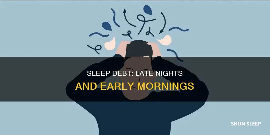 when you sleep late and wake up early