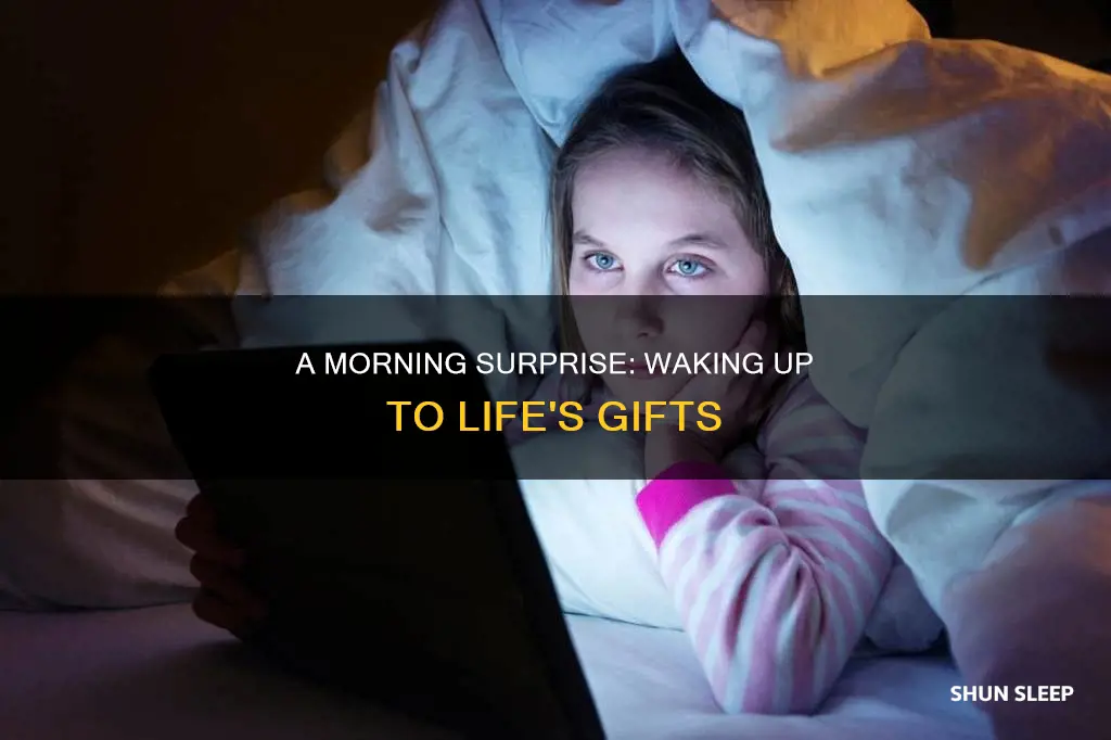 when you wake up and didn