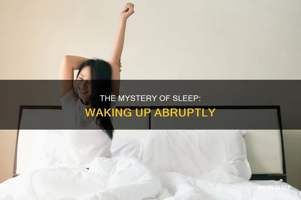 when you wake up out of your sleep
