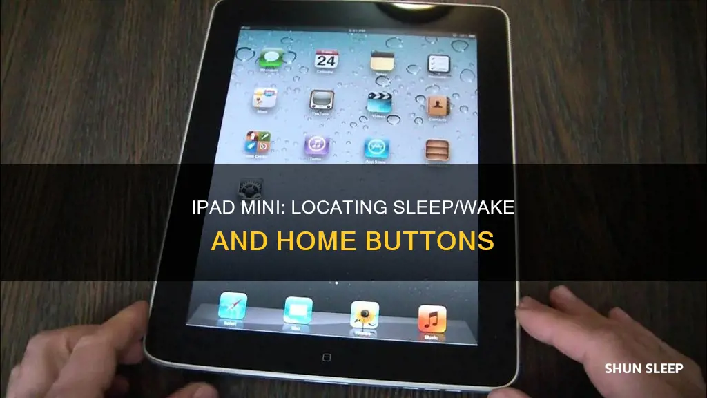 where are sleep wake and home buttons on ipad mini