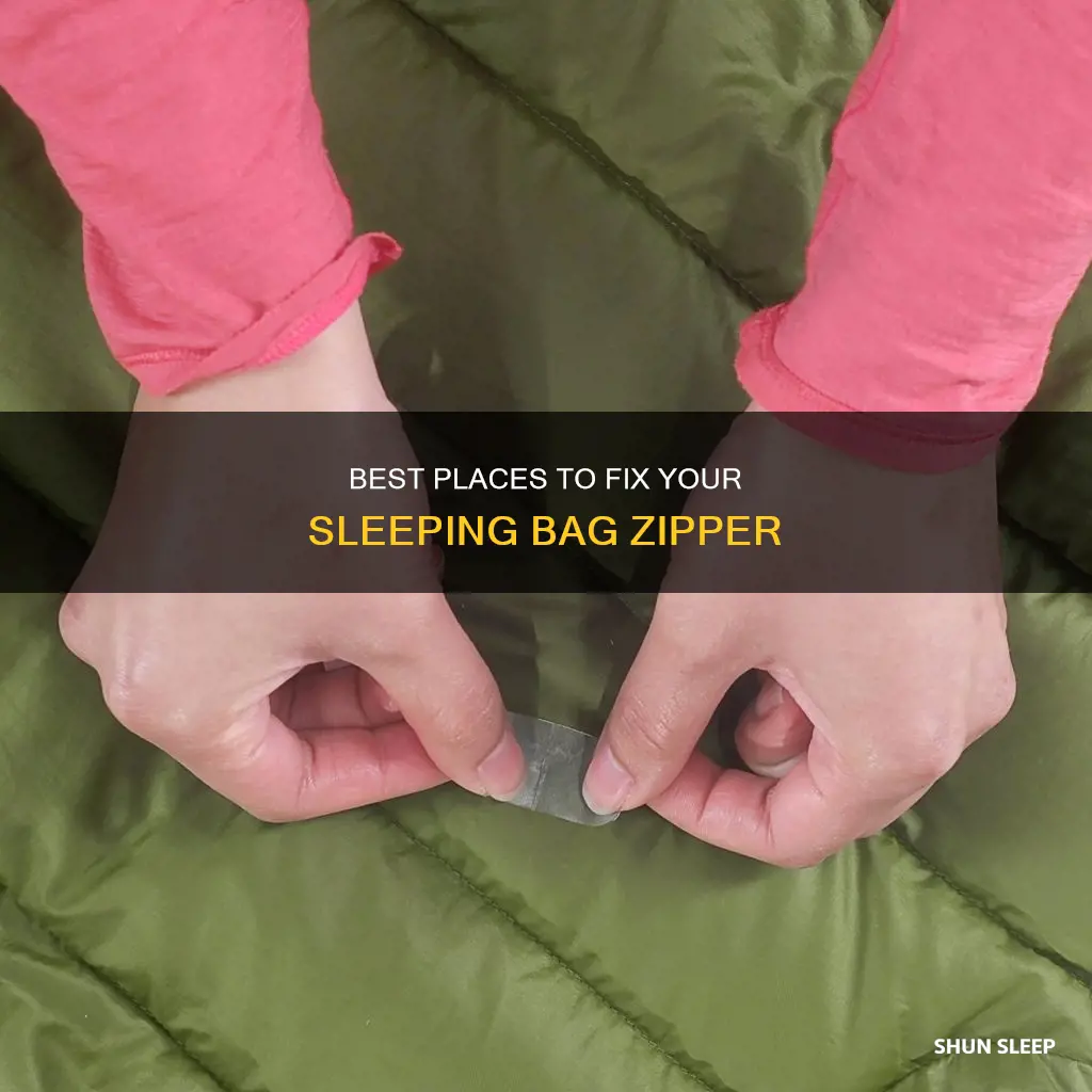 where can found place replace sleeping bag zipper replacement