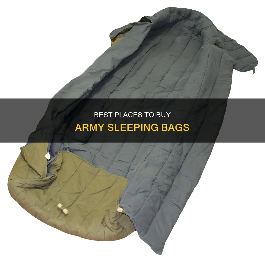 where can i buy a army sleeping bag