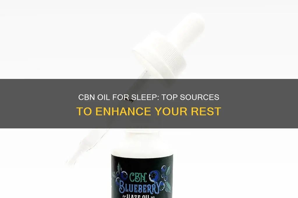 where can i get cbn oil for sleep