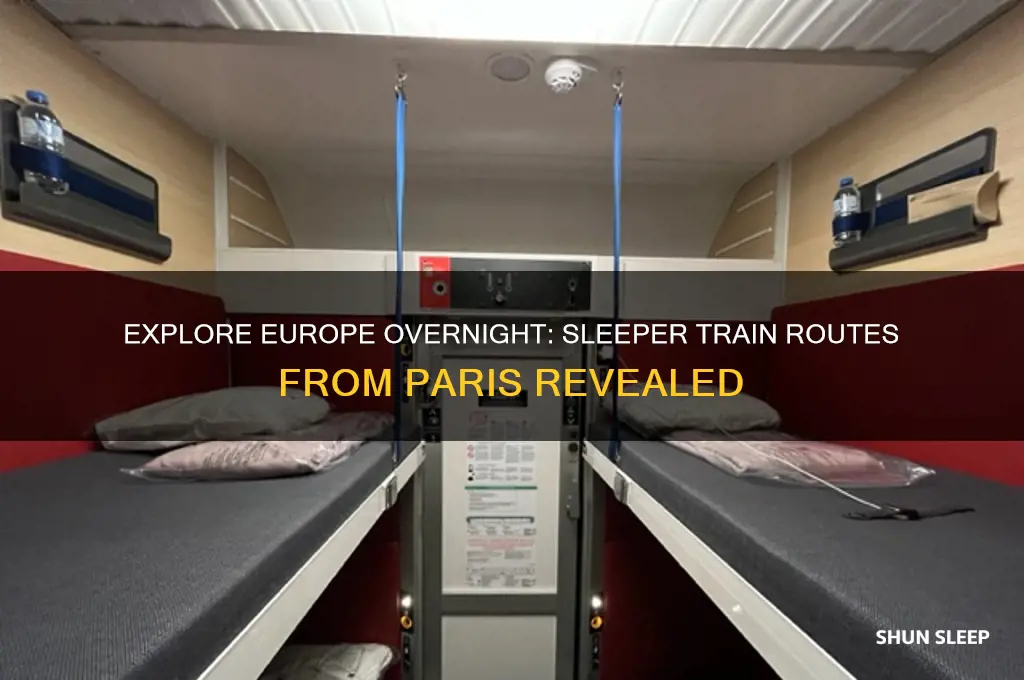 where can you get a sleeper train from paris