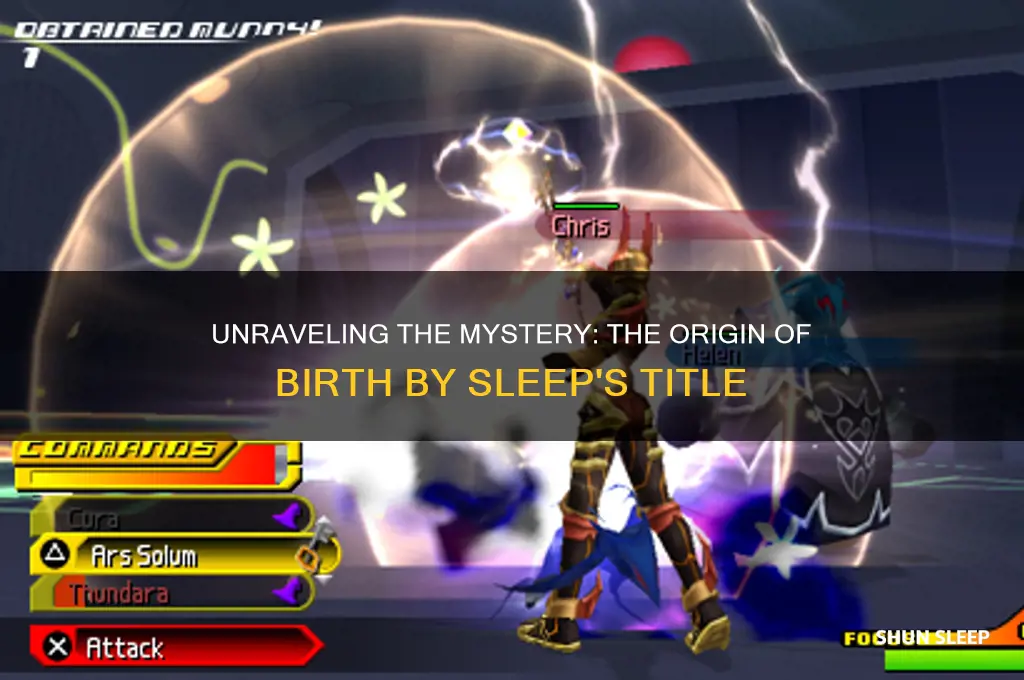 where did birth by sleep get its name
