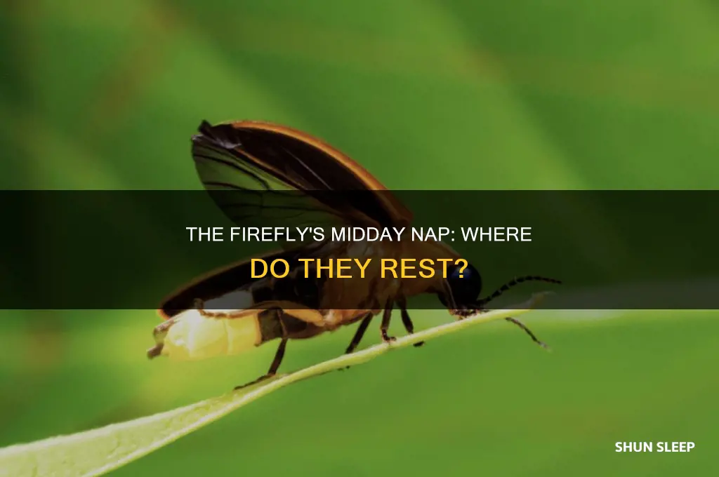 where do fireflies sleep during the day