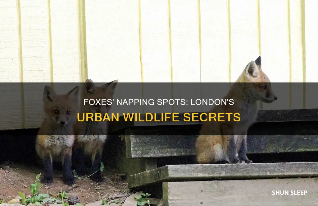 where do london foxes sleep during the day