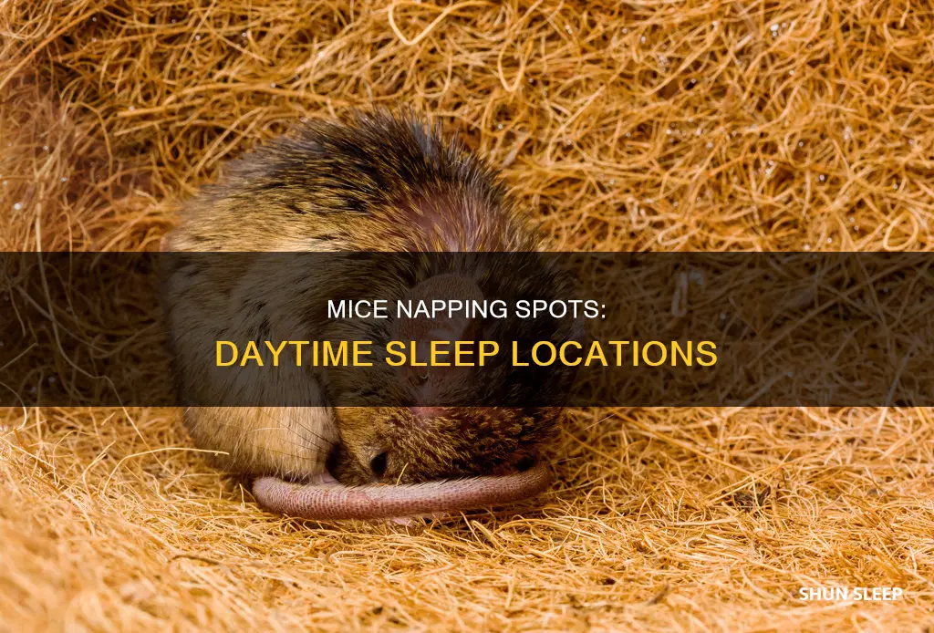 where do mice sleep during the day