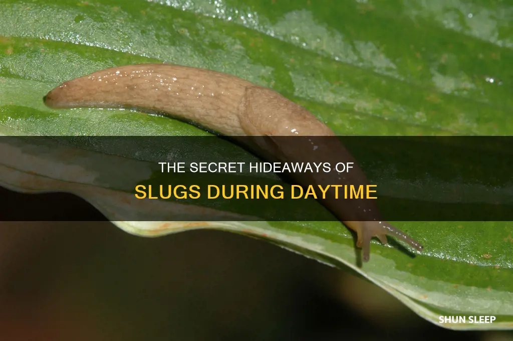 where do slugs sleep during the day