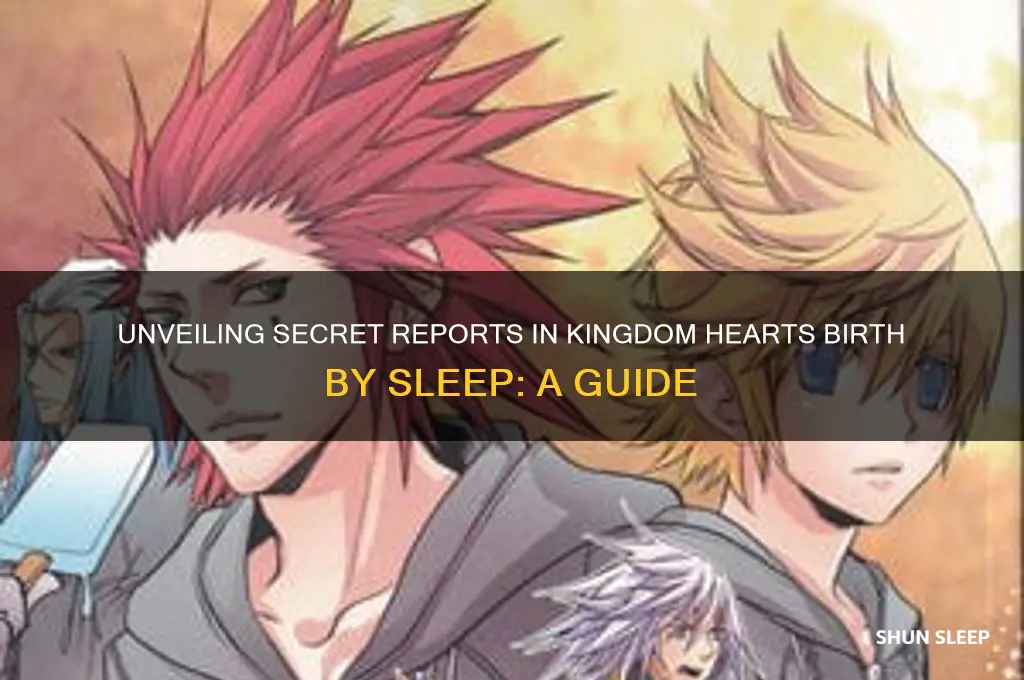 where do you get secret reports 11 birth by sleep