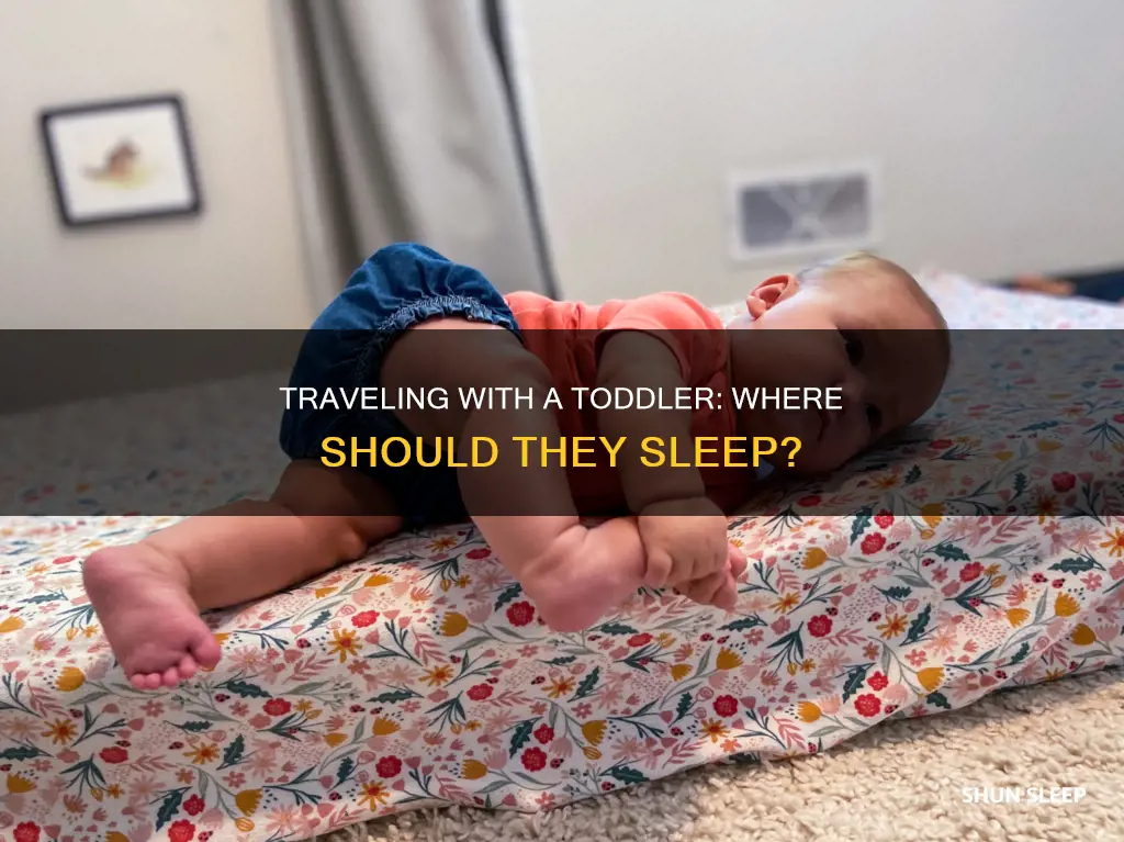 where does 1 year old sleep when traveling