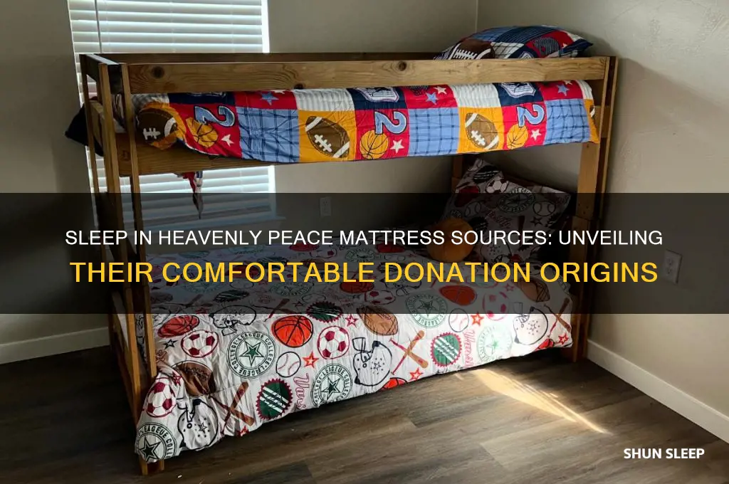where does sleep in heavenly peace get their mattresses from