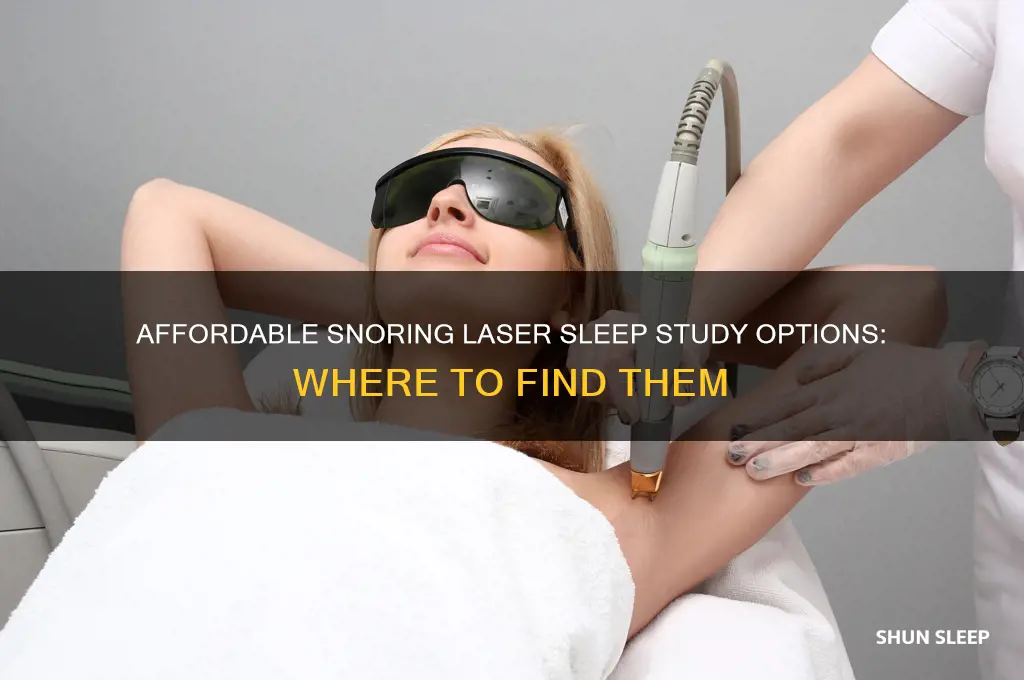 where get snuring laser sleep study cheaper