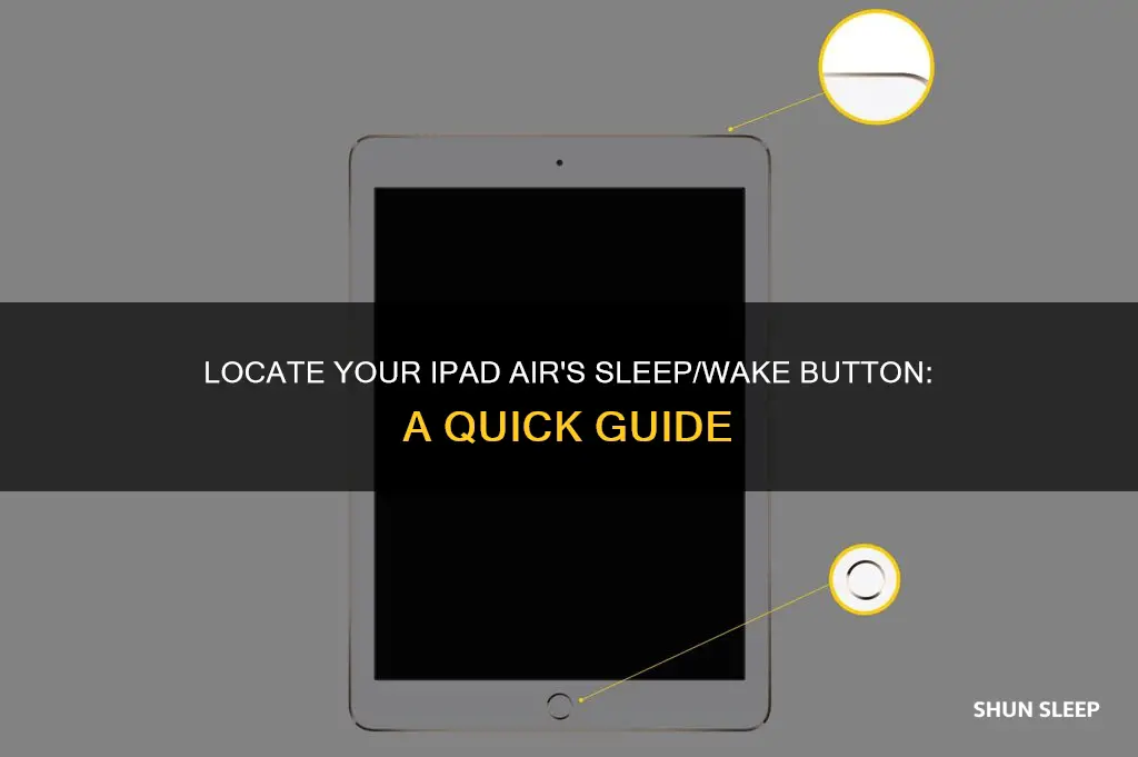 where is ipad air sleep wake button