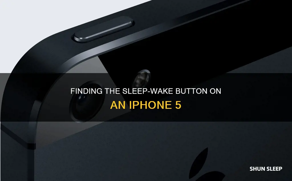 where is sleep wake button on iphone 5
