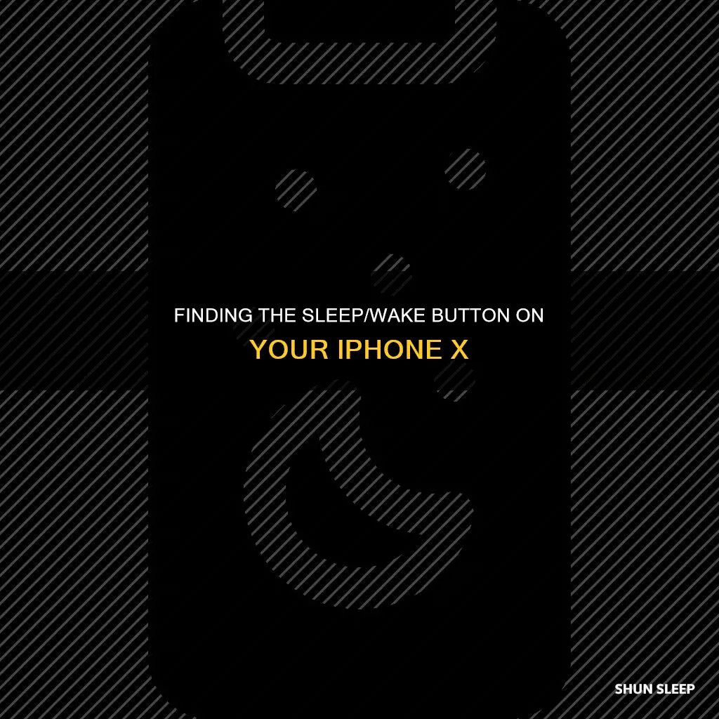 where is sleep wake button on iphone x