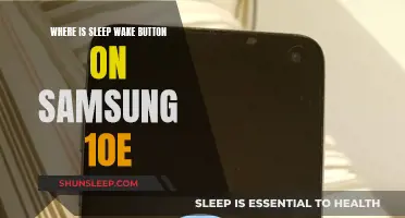 Samsung 10e: Locating the Sleep/Wake Button