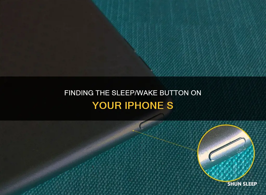 where is the sleep wake button in iphone s