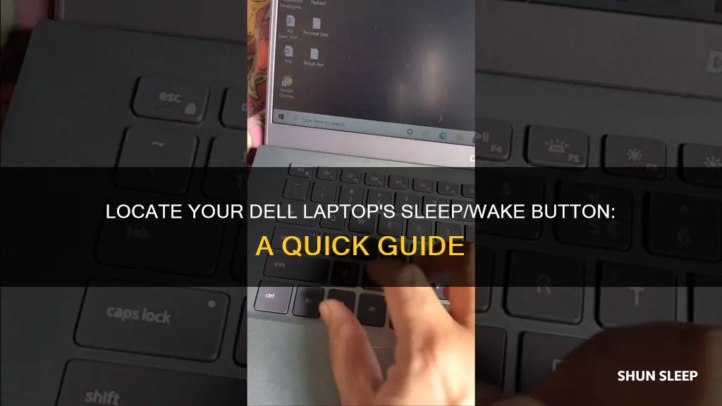 where is the sleep wake button on dell laptop