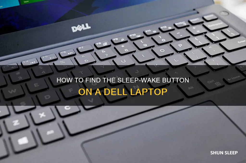 where is the sleep wake button on dell laptop