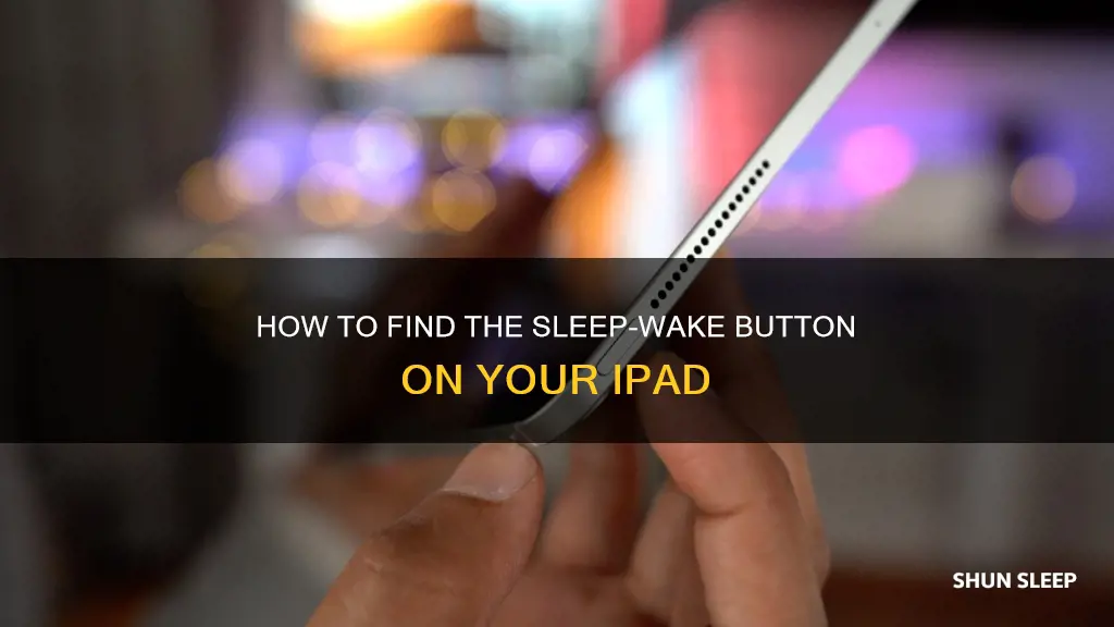 where is the sleep wake button on the ipad