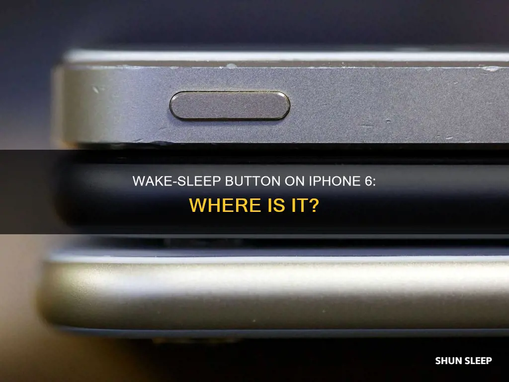 where is the wake sleep botton on iphone 6