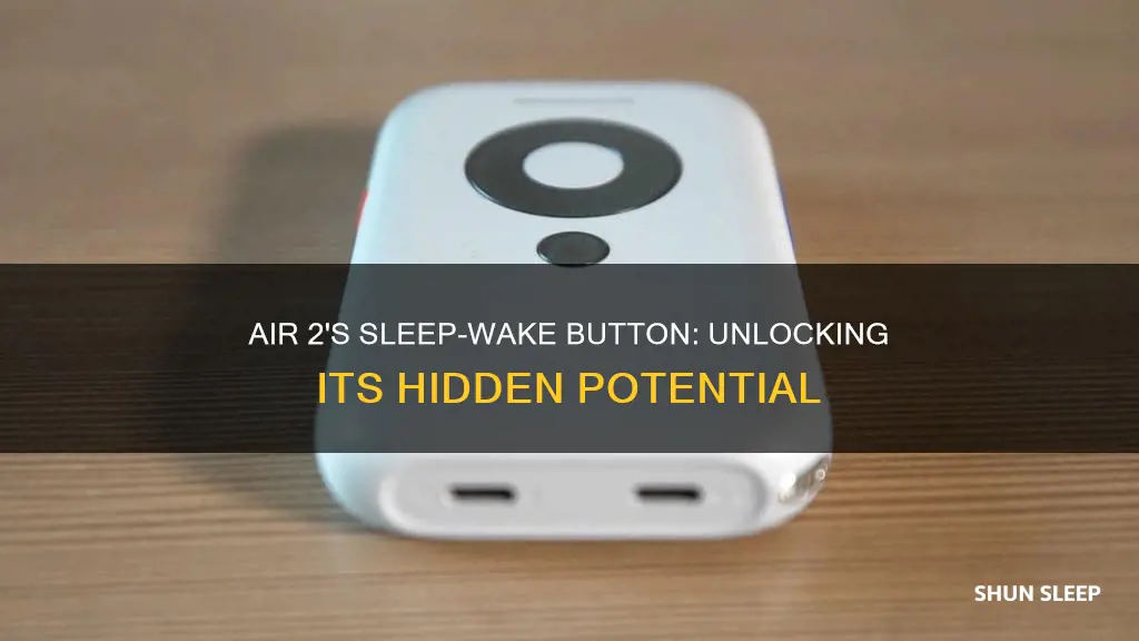 where the sleep-wake button in air 2